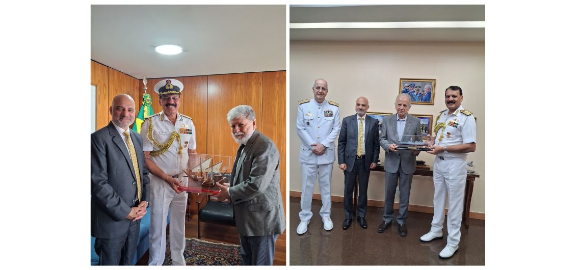 Chief of the Naval Staff Adm. Dinesh K. Tripathi in Brasília