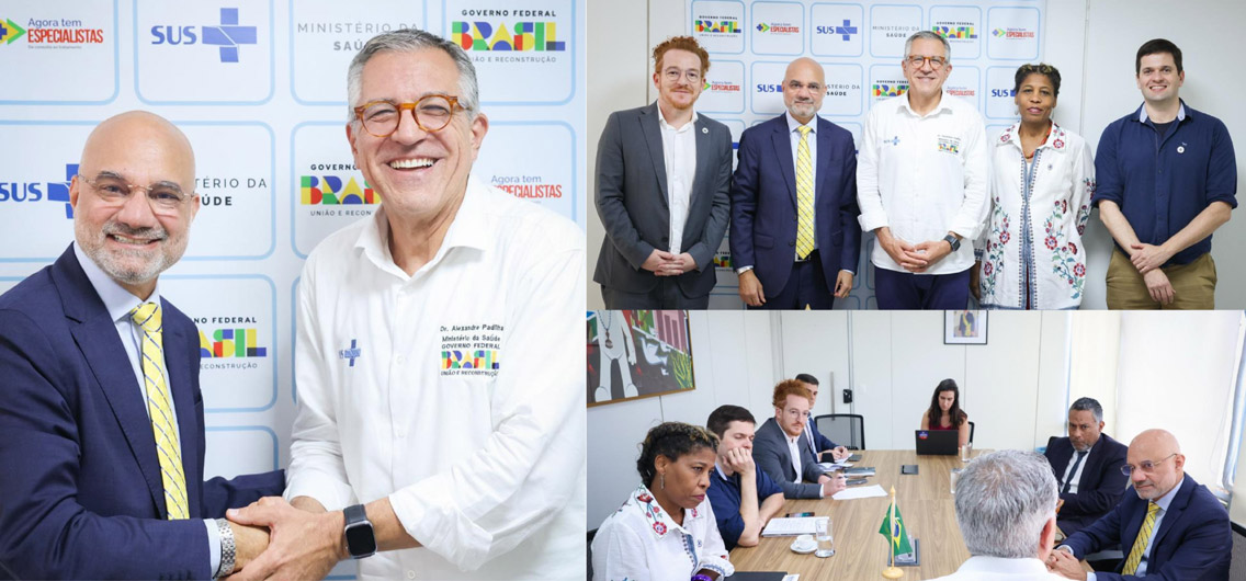 Ambassador Dinesh Bhatia with Minister of Health Alexandre Padilha